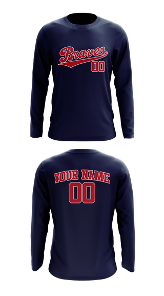 Long Sleeve Performance Shirt, IWV Youth Baseball, Baseball, Teamtime, Team time, sublimation, custom sports apparel, team uniforms, spirit wear, spiritwear, sports uniforms, custom shirts, team store, custom team store, fundraiser sports, apparel fundraiser