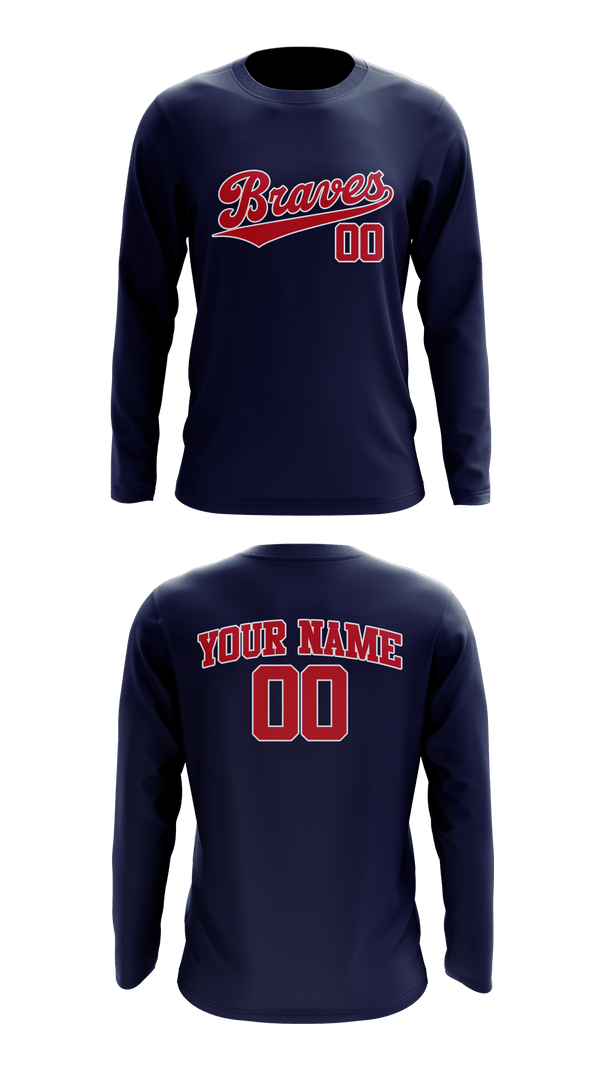 Long Sleeve Performance Shirt, IWV Youth Baseball, Baseball, Teamtime, Team time, sublimation, custom sports apparel, team uniforms, spirit wear, spiritwear, sports uniforms, custom shirts, team store, custom team store, fundraiser sports, apparel fundraiser