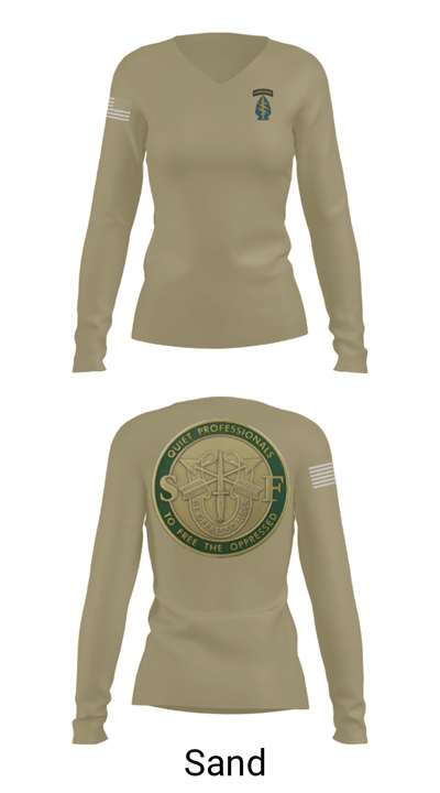 Echo 20th SFG 63666097 Women's Long Sleeve V-neck Shirt - 92