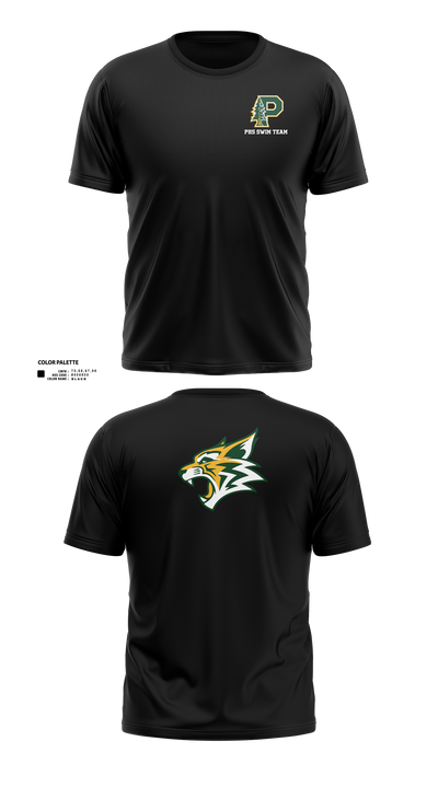 Paradise High School Bobcats 65206673 Short Sleeve Performance Shirt - 40