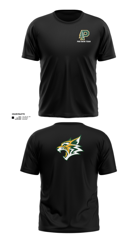 Short Sleeve Performance Shirt, Paradise High School Bobcats, Swimming, Teamtime, Team time, sublimation, custom sports apparel, team uniforms, spirit wear, spiritwear, sports uniforms, custom shirts, team store, custom team store, fundraiser sports, apparel fundraiser