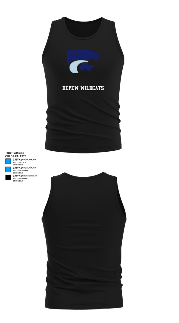 Tank Top, DEPEW WILDCATS, Bowling, Teamtime, Team time, sublimation, custom sports apparel, team uniforms, spirit wear, spiritwear, sports uniforms, custom shirts, team store, custom team store, fundraiser sports, apparel fundraiser