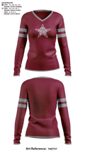 Madison County High School Cheer 81656370 Women's Long Sleeve V-neck Shirt - 41