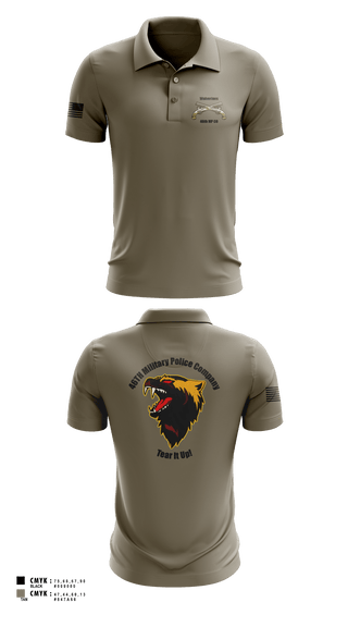 Short Sleeve Performance Polo, 46th Military Police Company, , Teamtime, Team time, sublimation, custom sports apparel, team uniforms, spirit wear, spiritwear, sports uniforms, custom shirts, team store, custom team store, fundraiser sports, apparel fundraiser
