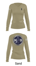 Los Alamitos Police K9 92789810 Women's Long Sleeve V-neck Shirt - 92