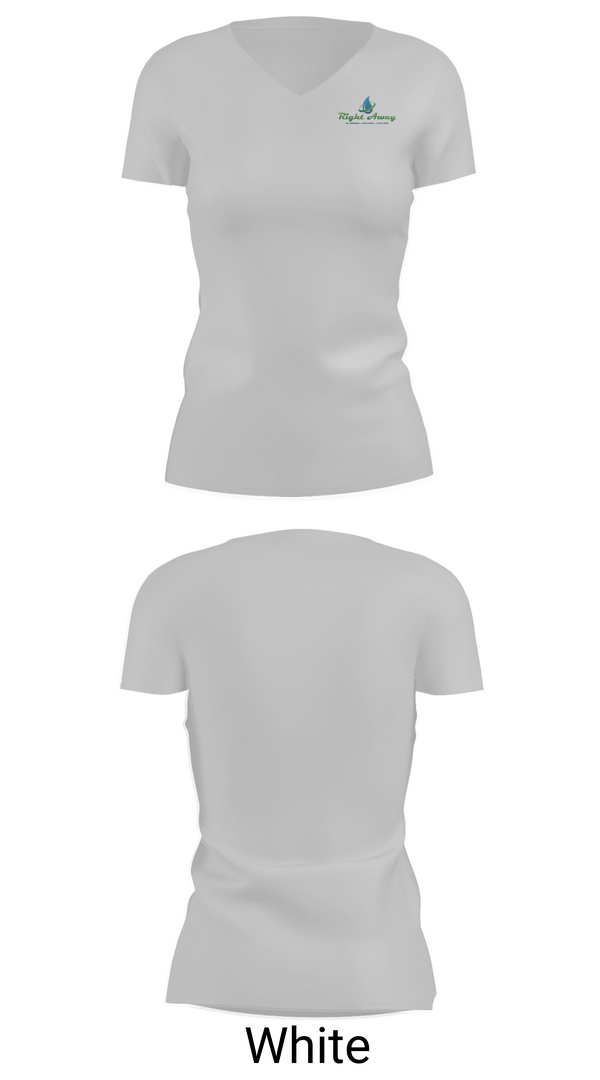 Womens Short Sleeve Vneck Shirt, Right away plumbing sewer heating cooling, , Teamtime, Team time, sublimation, custom sports apparel, team uniforms, spirit wear, spiritwear, sports uniforms, custom shirts, team store, custom team store, fundraiser sports, apparel fundraiser