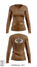 404 Civil Affairs Battalion (Airborne) 57315387 Women's Long Sleeve V-neck Shirt - 1