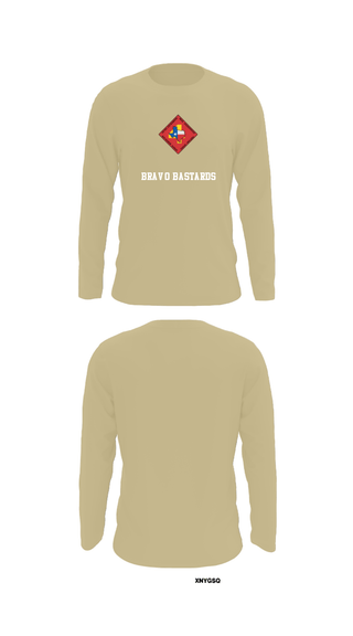 Long Sleeve Performance Shirt, Bravo Bastards, Marines, Teamtime, Team time, sublimation, custom sports apparel, team uniforms, spirit wear, spiritwear, sports uniforms, custom shirts, team store, custom team store, fundraiser sports, apparel fundraiser