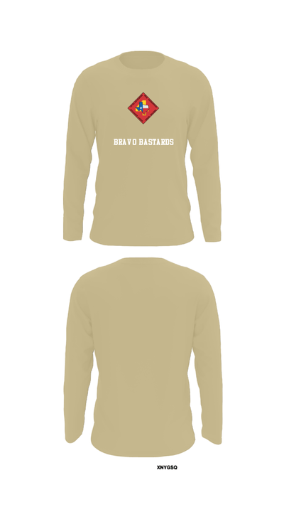 Bravo Bastards 65129777 Long Sleeve Performance Shirt - 92