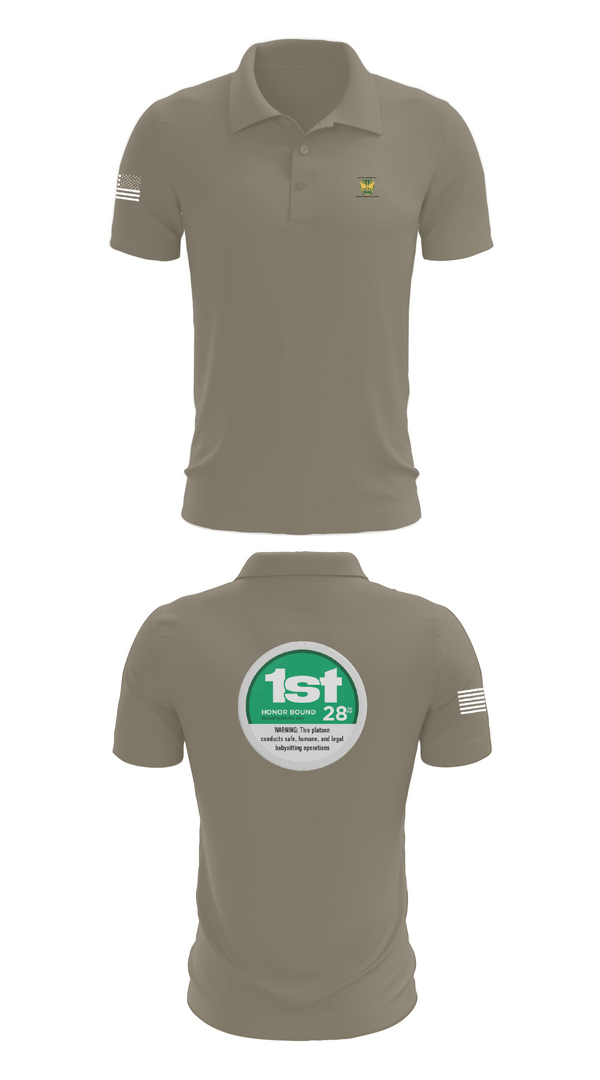 Short Sleeve Performance Polo, 28th MP Company, National Guard, Teamtime, Team time, sublimation, custom sports apparel, team uniforms, spirit wear, spiritwear, sports uniforms, custom shirts, team store, custom team store, fundraiser sports, apparel fundraiser