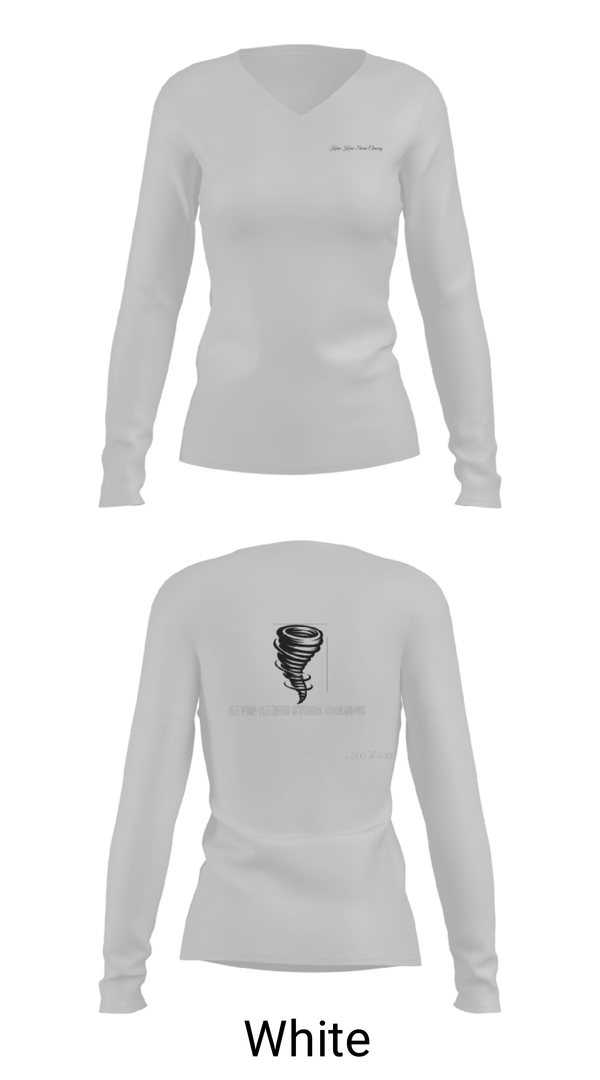 Womens Long Sleeve Vneck Shirt, KEVIN KERNS STORM CHASING, , Teamtime, Team time, sublimation, custom sports apparel, team uniforms, spirit wear, spiritwear, sports uniforms, custom shirts, team store, custom team store, fundraiser sports, apparel fundraiser
