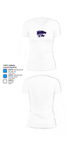 Mount Calm High School Football 68201943 Women's Short Sleeve V-neck Shirt - 18