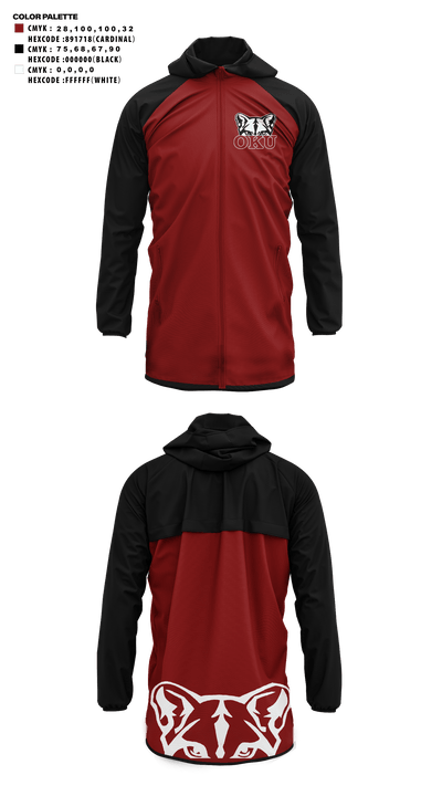 Oklahoma Union Senior High School Cheer 23375182 Windbreaker - 41