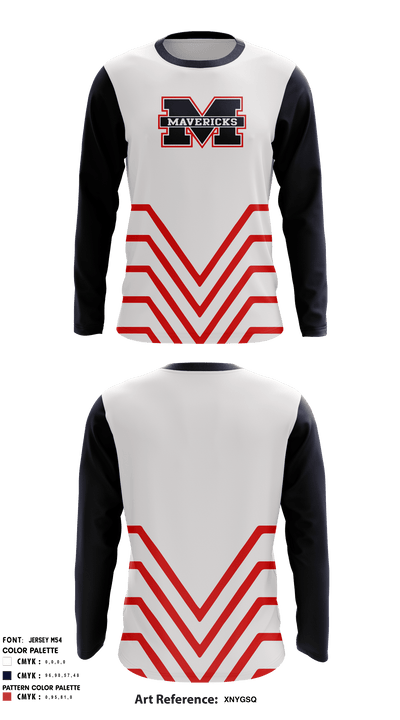 Manvel High School Soccer 16007688 Long Sleeve Performance Shirt - 39