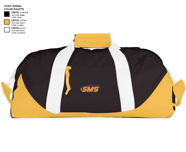 Duffle Bag, Stafford Middle School, Spirit Store, Teamtime, Team time, sublimation, custom sports apparel, team uniforms, spirit wear, spiritwear, sports uniforms, custom shirts, team store, custom team store, fundraiser sports, apparel fundraiser