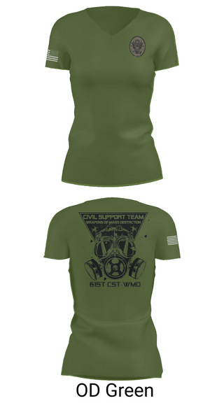 Womens Short Sleeve Vneck Shirt, 61st CST, Army, Teamtime, Team time, sublimation, custom sports apparel, team uniforms, spirit wear, spiritwear, sports uniforms, custom shirts, team store, custom team store, fundraiser sports, apparel fundraiser