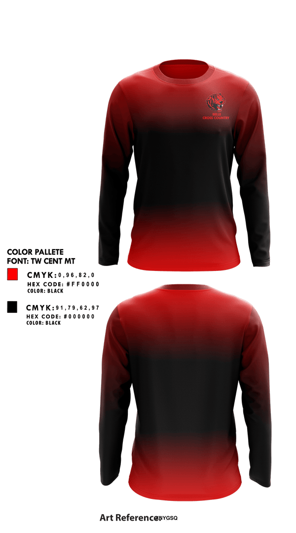 Long Sleeve Performance Shirt, Belle High School Cross Country, Cross Country, Teamtime, Team time, sublimation, custom sports apparel, team uniforms, spirit wear, spiritwear, sports uniforms, custom shirts, team store, custom team store, fundraiser sports, apparel fundraiser