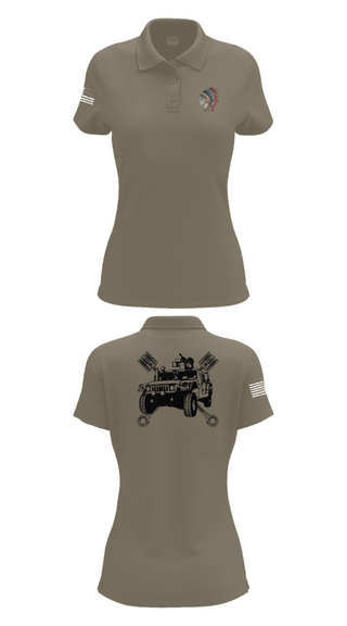 Womens Short Sleeve Performance Polo, FMS 1, OKARNG, , Teamtime, Team time, sublimation, custom sports apparel, team uniforms, spirit wear, spiritwear, sports uniforms, custom shirts, team store, custom team store, fundraiser sports, apparel fundraiser