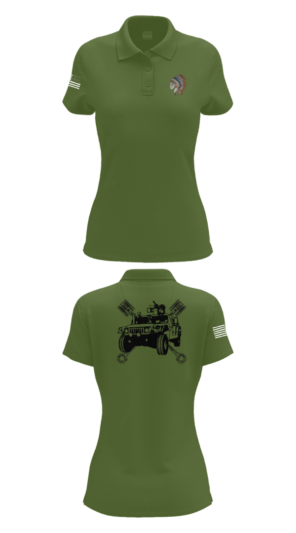 Womens Short Sleeve Performance Polo, FMS 1, OKARNG, , Teamtime, Team time, sublimation, custom sports apparel, team uniforms, spirit wear, spiritwear, sports uniforms, custom shirts, team store, custom team store, fundraiser sports, apparel fundraiser