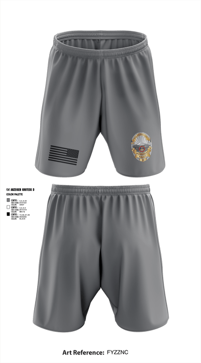 Monument Police Department 10917118 Athletic Shorts With Pockets - 4