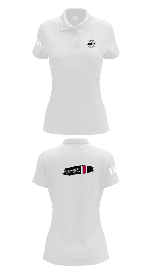 Womens Short Sleeve Performance Polo, Legionnaire Mobile Jiu-Jitsu, , Teamtime, Team time, sublimation, custom sports apparel, team uniforms, spirit wear, spiritwear, sports uniforms, custom shirts, team store, custom team store, fundraiser sports, apparel fundraiser