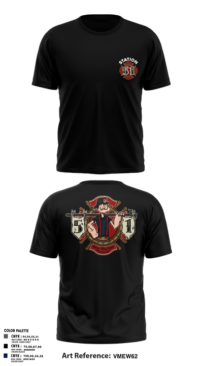 Station 51 74948008 Old School Cotton Feel Shirt - 6
