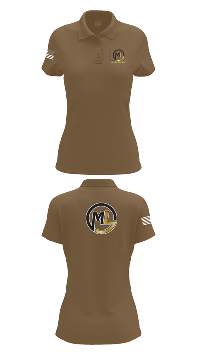 ML concrete Llc 36840033 Women's Short Sleeve Performance Polo  - 7