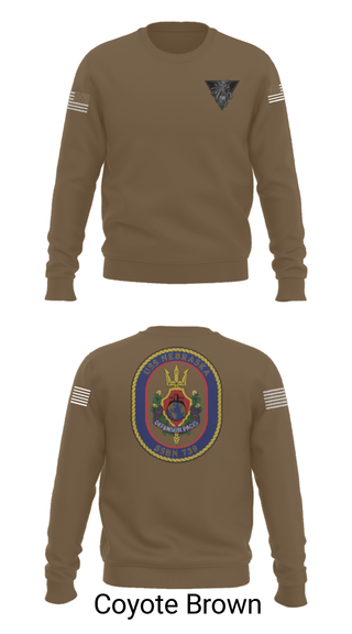 Crew Neck Sweatshirt, USS Nebraska, Navy, Teamtime, Team time, sublimation, custom sports apparel, team uniforms, spirit wear, spiritwear, sports uniforms, custom shirts, team store, custom team store, fundraiser sports, apparel fundraiser