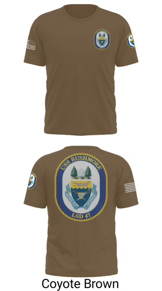 Short Sleeve Performance Shirt, USS RUSHMORE, Navy, Teamtime, Team time, sublimation, custom sports apparel, team uniforms, spirit wear, spiritwear, sports uniforms, custom shirts, team store, custom team store, fundraiser sports, apparel fundraiser