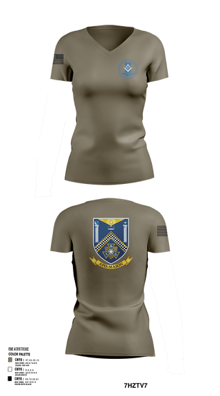 Womens Short Sleeve Vneck Shirt, 718 CES, Air Force, Teamtime, Team time, sublimation, custom sports apparel, team uniforms, spirit wear, spiritwear, sports uniforms, custom shirts, team store, custom team store, fundraiser sports, apparel fundraiser
