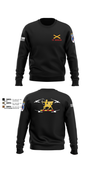 Crew Neck Sweatshirt, 3-6 FA, Army, Teamtime, Team time, sublimation, custom sports apparel, team uniforms, spirit wear, spiritwear, sports uniforms, custom shirts, team store, custom team store, fundraiser sports, apparel fundraiser