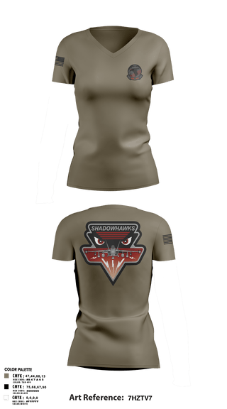 Womens Short Sleeve Vneck Shirt, VAQ-141, Navy, Teamtime, Team time, sublimation, custom sports apparel, team uniforms, spirit wear, spiritwear, sports uniforms, custom shirts, team store, custom team store, fundraiser sports, apparel fundraiser