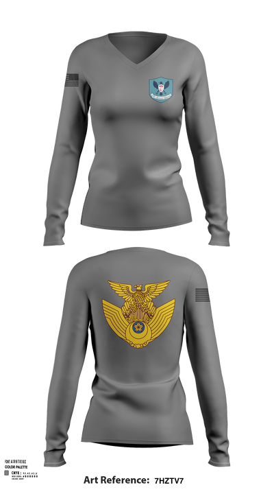 衛生 94122789 Women's Long Sleeve V-neck Shirt - 136