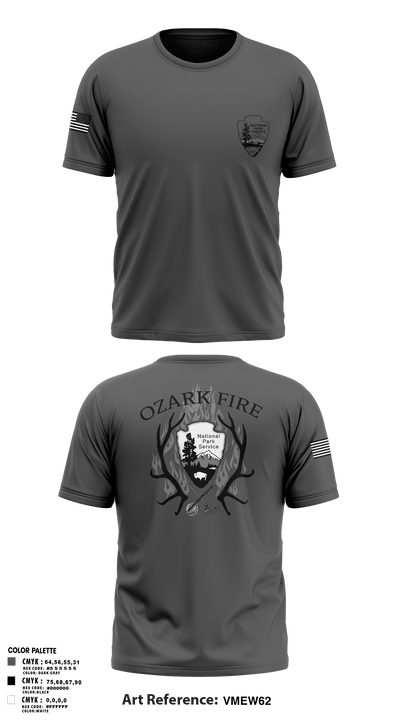 OZARK FIRE 56967541 Old School Cotton Feel Shirt - 100
