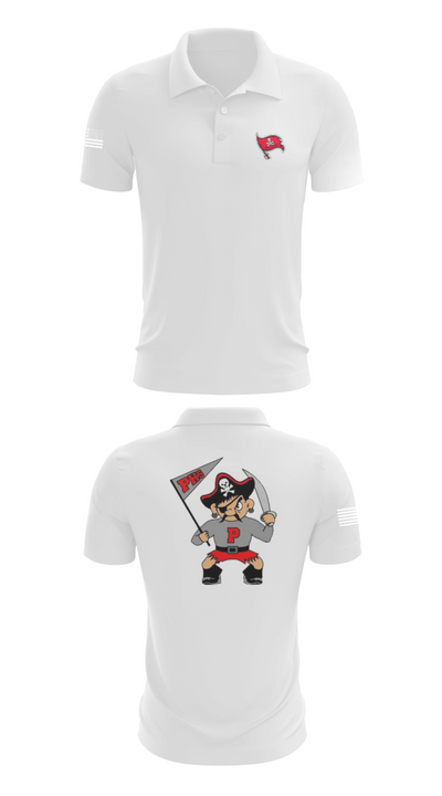 Palatine pirates 8737902 Short Sleeve Performance Polo - 9