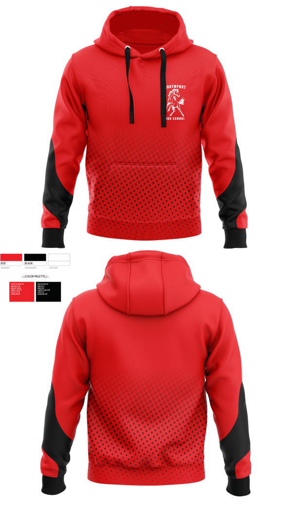 Hoodie, Northport High School, Spirit Store, Teamtime, Team time, sublimation, custom sports apparel, team uniforms, spirit wear, spiritwear, sports uniforms, custom shirts, team store, custom team store, fundraiser sports, apparel fundraiser