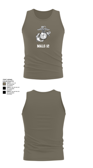 Tank Top, Mals 12, Marines, Teamtime, Team time, sublimation, custom sports apparel, team uniforms, spirit wear, spiritwear, sports uniforms, custom shirts, team store, custom team store, fundraiser sports, apparel fundraiser