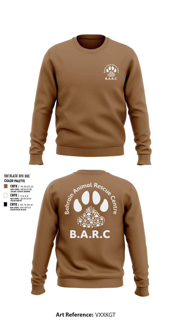 Crew Neck Sweatshirt, Bahrain Animal Rescue Center, , Teamtime, Team time, sublimation, custom sports apparel, team uniforms, spirit wear, spiritwear, sports uniforms, custom shirts, team store, custom team store, fundraiser sports, apparel fundraiser