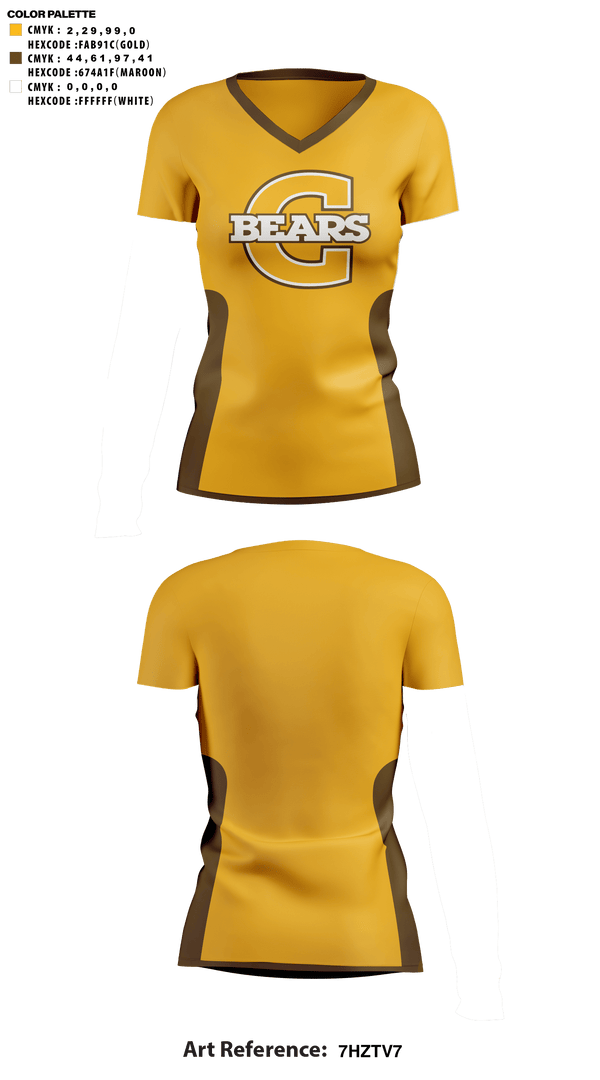 Womens Short Sleeve Vneck Shirt, Evansville Central High School Cheer, Cheer, Teamtime, Team time, sublimation, custom sports apparel, team uniforms, spirit wear, spiritwear, sports uniforms, custom shirts, team store, custom team store, fundraiser sports, apparel fundraiser