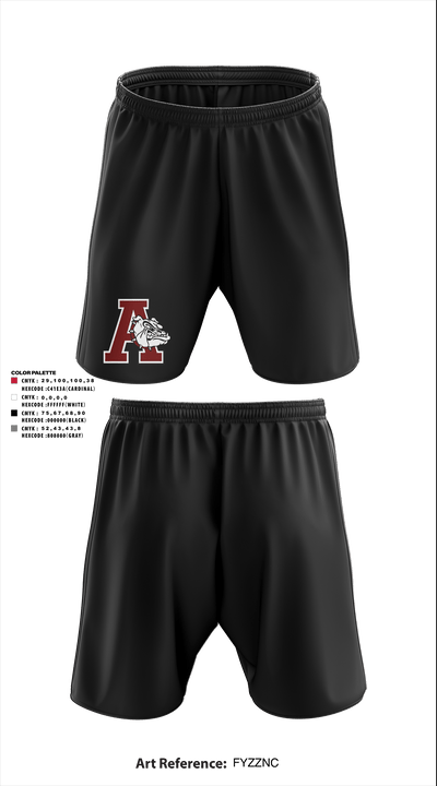 Anniston High School 66349692 Athletic Shorts With Pockets - 6