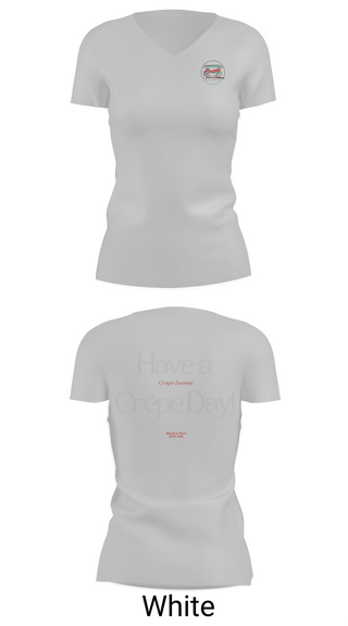 Womens Short Sleeve Vneck Shirt, Crepe Avenue, , Teamtime, Team time, sublimation, custom sports apparel, team uniforms, spirit wear, spiritwear, sports uniforms, custom shirts, team store, custom team store, fundraiser sports, apparel fundraiser