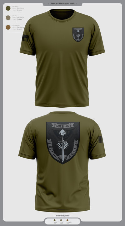 Brockport freedom eagles 89758878 Short Sleeve Performance Shirt - 1