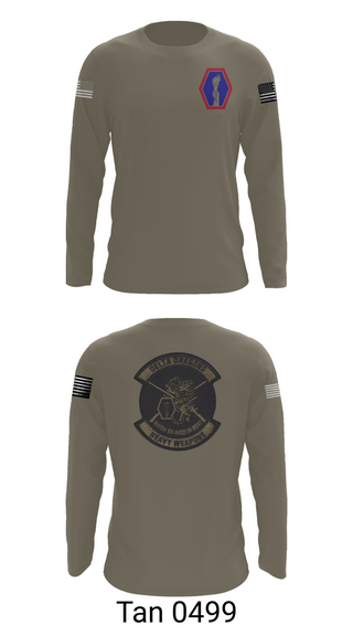 Long Sleeve Performance Shirt, 100th Battalion 442nd Infantry Delta dragons, Army, Teamtime, Team time, sublimation, custom sports apparel, team uniforms, spirit wear, spiritwear, sports uniforms, custom shirts, team store, custom team store, fundraiser sports, apparel fundraiser