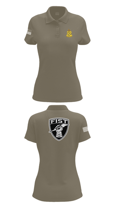 1-200 Infantry 56519387 Women's Short Sleeve Performance Polo  - 71