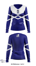 Shawnee Middle School Cheer 74518757 Women's Long Sleeve V-neck Shirt - 130