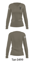1st Plt, A Co, 2-325 AIR 48515374 Women's Long Sleeve V-neck Shirt - 77