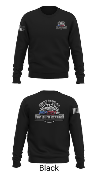 Crew Neck Sweatshirt, GC AUTO REPAIR, , Teamtime, Team time, sublimation, custom sports apparel, team uniforms, spirit wear, spiritwear, sports uniforms, custom shirts, team store, custom team store, fundraiser sports, apparel fundraiser