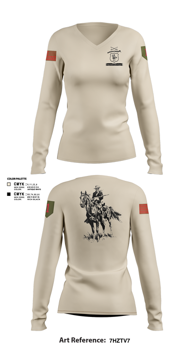 CGMCG 4385904 Women's Long Sleeve V-neck Shirt - 5