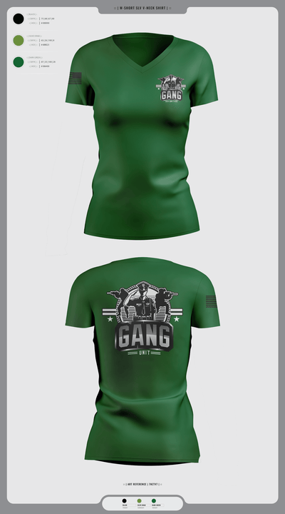 Gang Unit 10154965 Women's Short Sleeve V-neck Shirt - 3