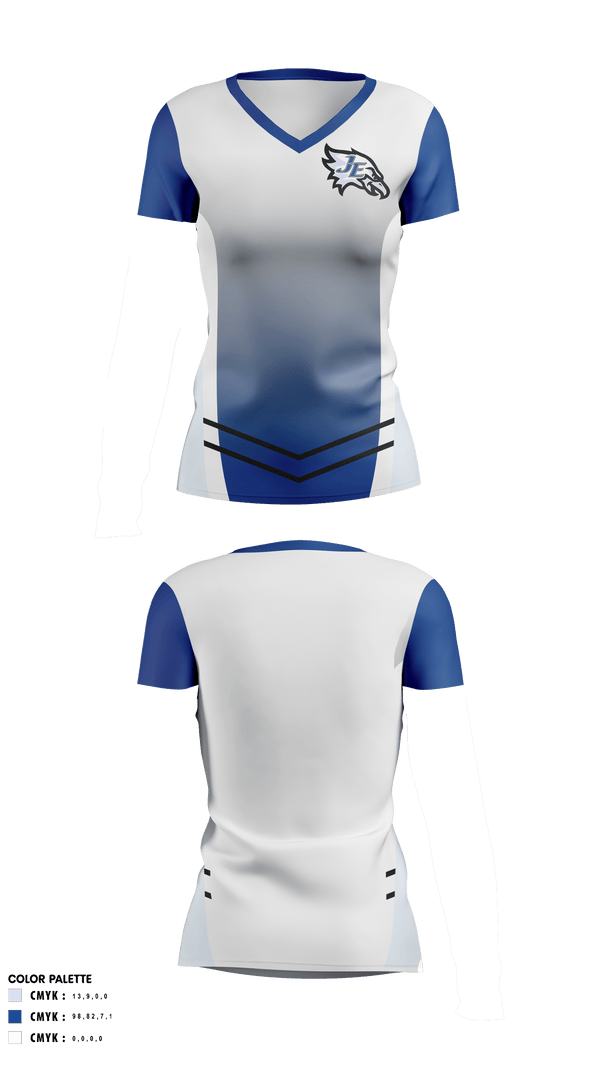 Womens Short Sleeve Vneck Shirt, Jordan-Elbridge High School Volleyball, Women's Volleyball, Teamtime, Team time, sublimation, custom sports apparel, team uniforms, spirit wear, spiritwear, sports uniforms, custom shirts, team store, custom team store, fundraiser sports, apparel fundraiser